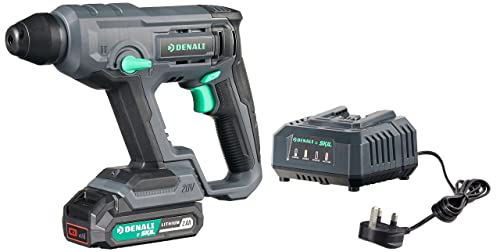 Amazon Brand Denali by SKIL 18 V (20 V Max) Rotary Hammer Kit, Includes 2.0 Ah Lithium Battery and Charger